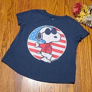 Snoopy Joe Cool Peanuts Top - Girl's Small